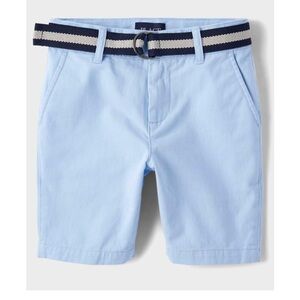 4/$20 The Children’s Place boys Sky Blue Shorts with Belt size 16. NWT